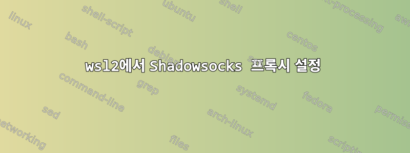 wsl2에서 Shadowsocks 프록시 설정