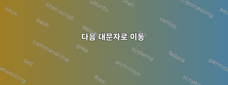 다음 대문자로 이동