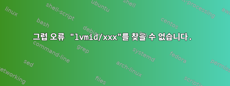 그럽 오류 "lvmid/xxx"를 찾을 수 없습니다.