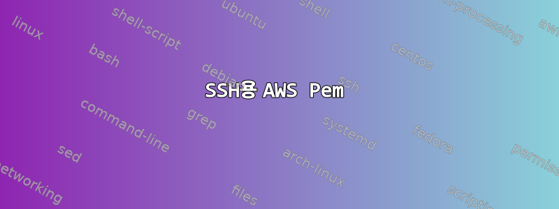 SSH용 AWS Pem