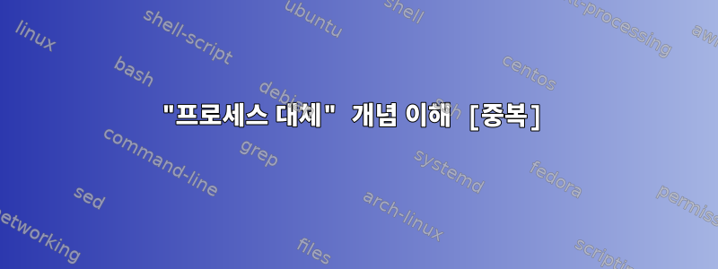 "프로세스 대체" 개념 이해 [중복]