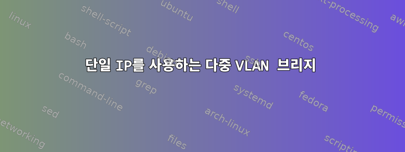 단일 IP를 사용하는 다중 VLAN 브리지