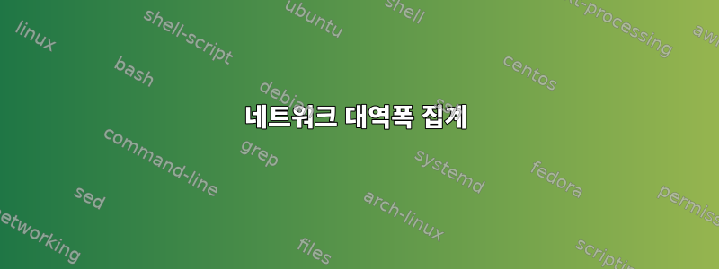 네트워크 대역폭 집계