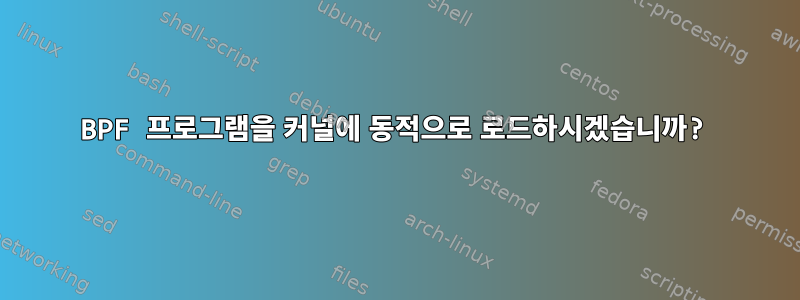 BPF 프로그램을 커널에 동적으로 로드하시겠습니까?