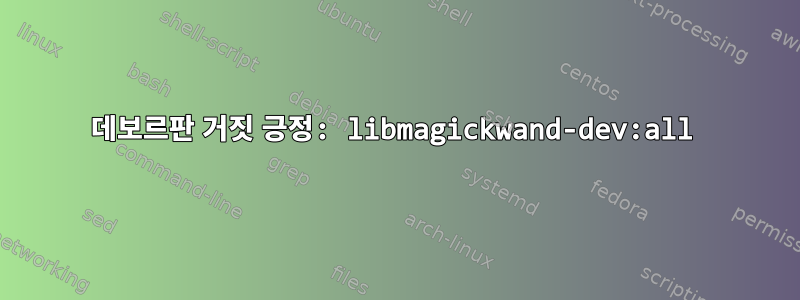 데보르판 거짓 긍정: libmagickwand-dev:all