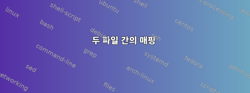 두 파일 간의 매핑