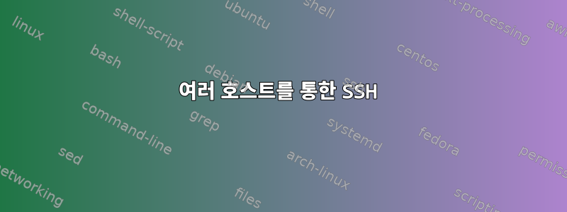 여러 호스트를 통한 SSH