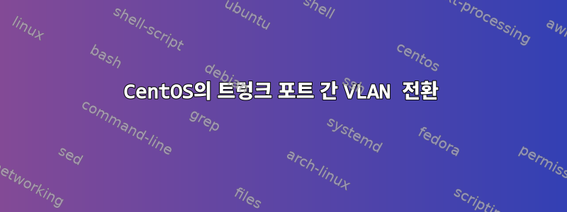 CentOS의 트렁크 포트 간 VLAN 전환