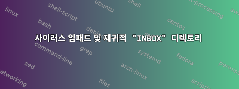 사이러스 임패드 및 재귀적 "INBOX" 디렉토리