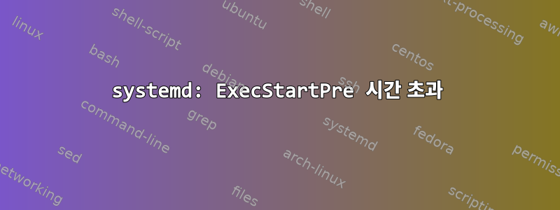 systemd: ExecStartPre 시간 초과