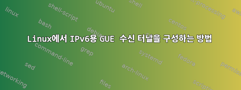 Linux에서 IPv6용 GUE 수신 터널을 구성하는 방법