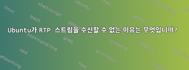 Ubuntu가 RTP 스트림을 수신할 수 없는 이유는 무엇입니까?