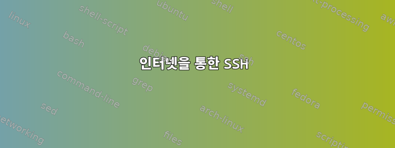 인터넷을 통한 SSH