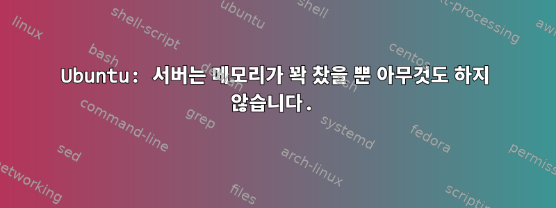 Ubuntu: 서버는 메모리가 꽉 찼을 뿐 아무것도 하지 않습니다.