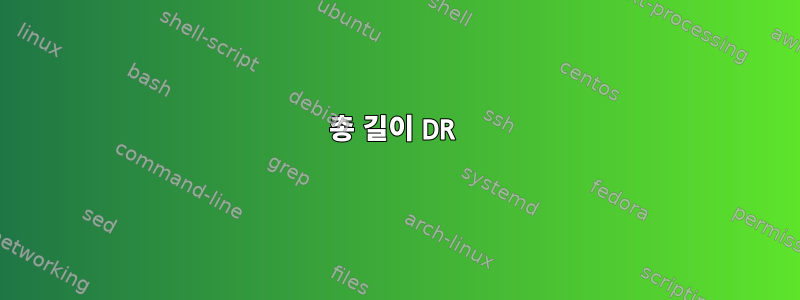 총 길이 DR