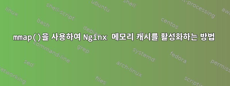 mmap()을 사용하여 Nginx 메모리 캐시를 활성화하는 방법