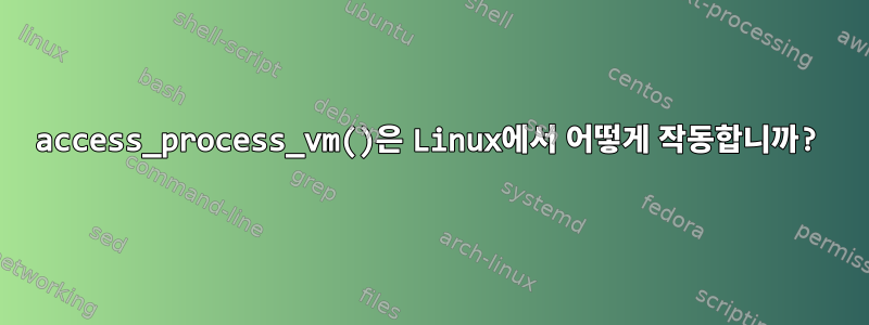 access_process_vm()은 Linux에서 어떻게 작동합니까?