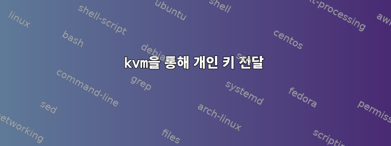 kvm을 통해 개인 키 전달