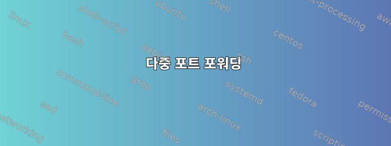 다중 포트 포워딩