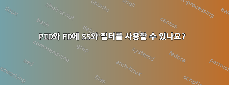 PID와 FD에 SS와 필터를 사용할 수 있나요?