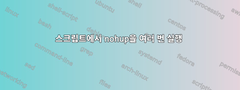 스크립트에서 nohup을 여러 번 실행