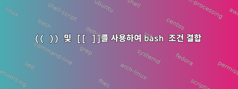 (( )) 및 [[ ]]를 사용하여 bash 조건 결합