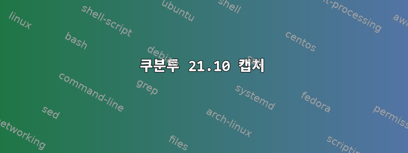 쿠분투 21.10 캡처