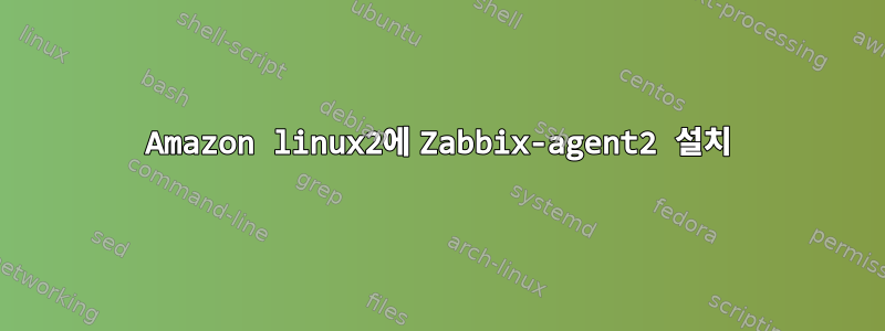 Amazon linux2에 Zabbix-agent2 설치