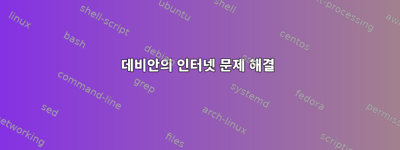 데비안의 인터넷 문제 해결