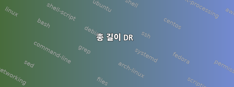 총 길이 DR