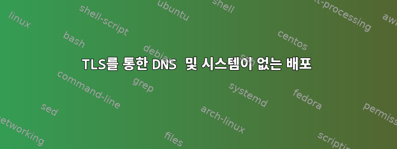 TLS를 통한 DNS 및 시스템이 없는 배포