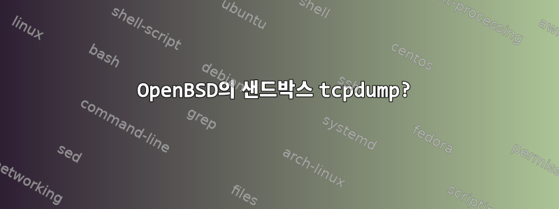 OpenBSD의 샌드박스 tcpdump?