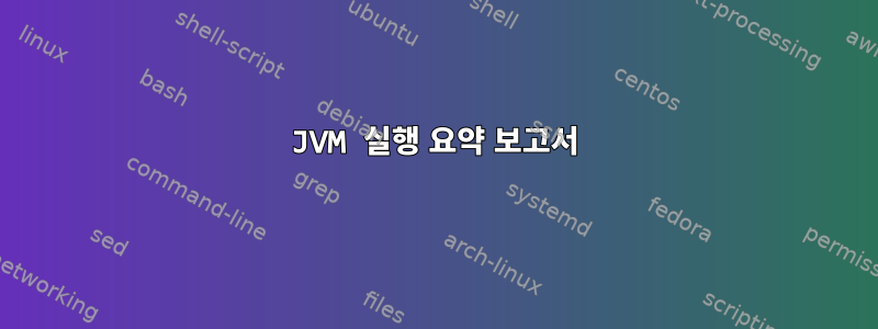 JVM 실행 요약 보고서