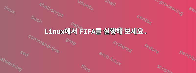 Linux에서 FIFA를 실행해 보세요.