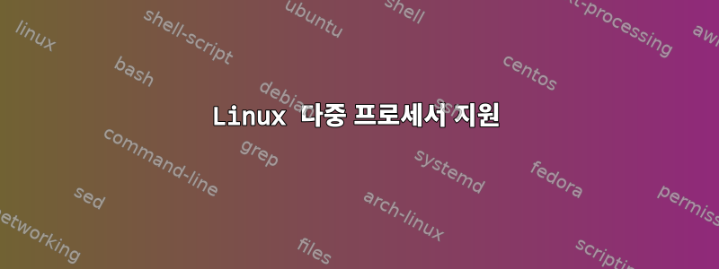 Linux 다중 프로세서 지원