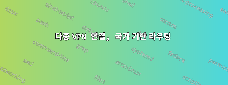 다중 VPN 연결, 국가 기반 라우팅