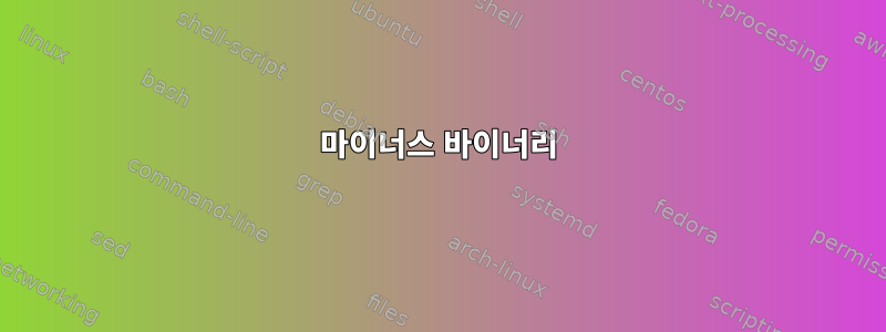 마이너스 바이너리