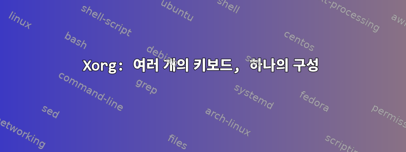 Xorg: 여러 개의 키보드, 하나의 구성