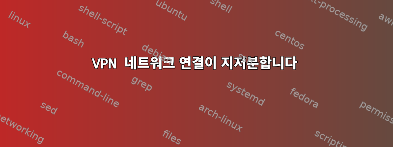 VPN 네트워크 연결이 지저분합니다