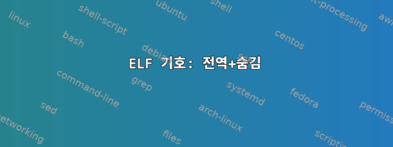 ELF 기호: 전역+숨김