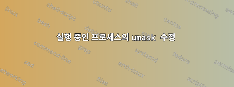 실행 중인 프로세스의 umask 수정