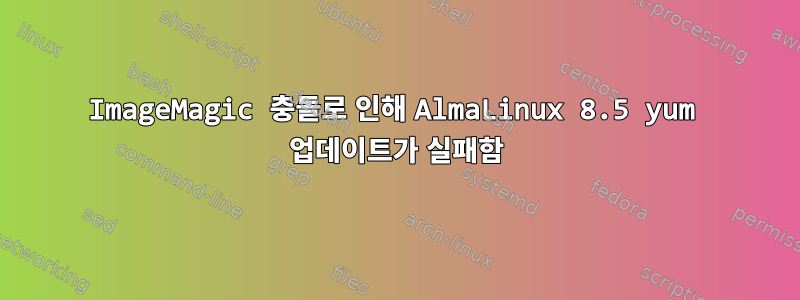 ImageMagic 충돌로 인해 AlmaLinux 8.5 yum 업데이트가 실패함