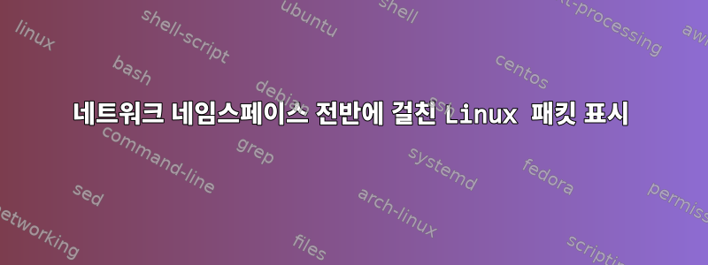 네트워크 네임스페이스 전반에 걸친 Linux 패킷 표시