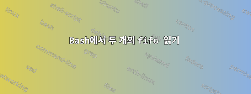 Bash에서 두 개의 fifo 읽기