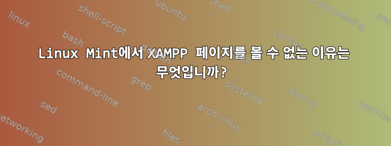 Linux Mint에서 XAMPP 페이지를 볼 수 없는 이유는 무엇입니까?