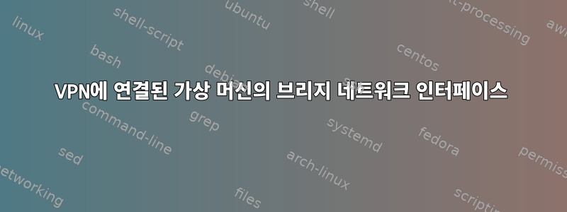 VPN에 연결된 가상 머신의 브리지 네트워크 인터페이스