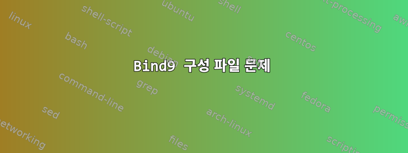 Bind9 구성 파일 문제