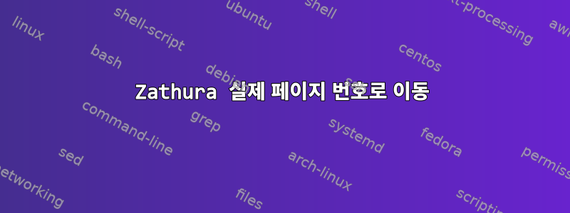 Zathura 실제 페이지 번호로 이동