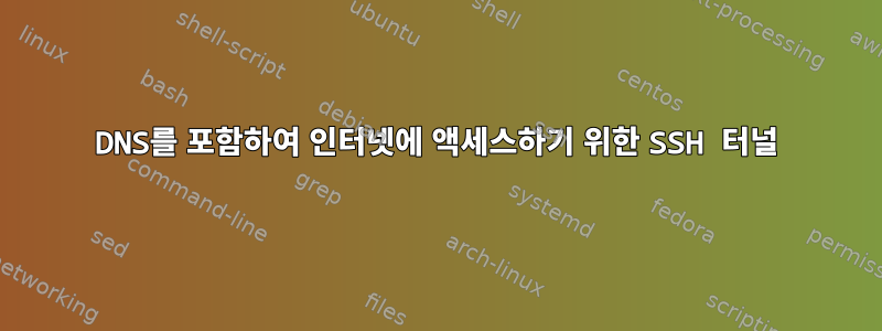 DNS를 포함하여 인터넷에 액세스하기 위한 SSH 터널