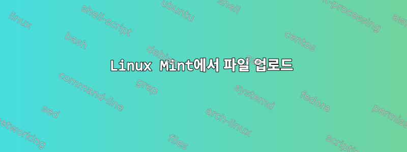 Linux Mint에서 파일 업로드